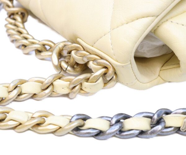 Chanel Yellow Lambskin 19 Small Chain Shoulder — view 9