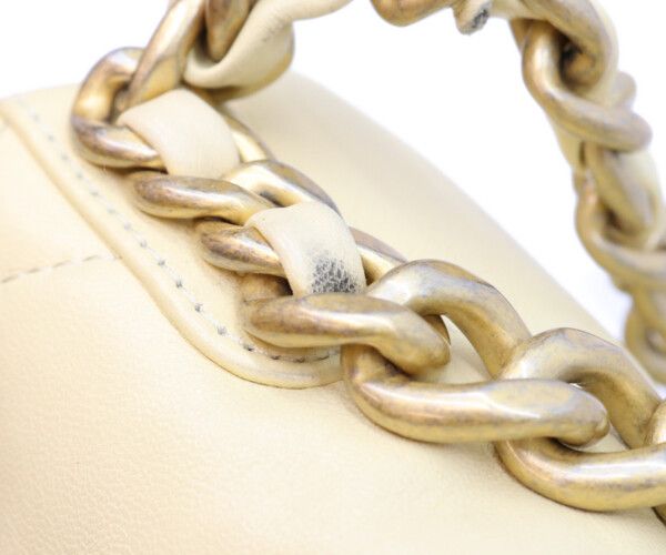 Chanel Yellow Lambskin 19 Small Chain Shoulder — view 7