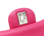 Chanel Neo Pink Lamb Silver Quilted 25 cm Shoulder — view 9