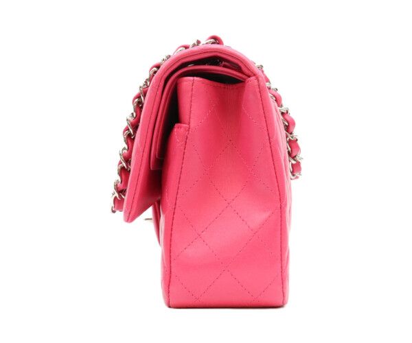 Chanel Neo Pink Lamb Silver Quilted 25 cm Shoulder — view 2