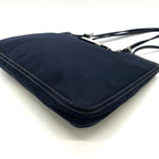 Fendi Tote Marble FF Logo Shoulder Bag Mamma Bucket Canvas Navy — view 3