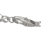 Celine Garnet Diamond Necklace 42 cm 18k WG White Gold — view 7