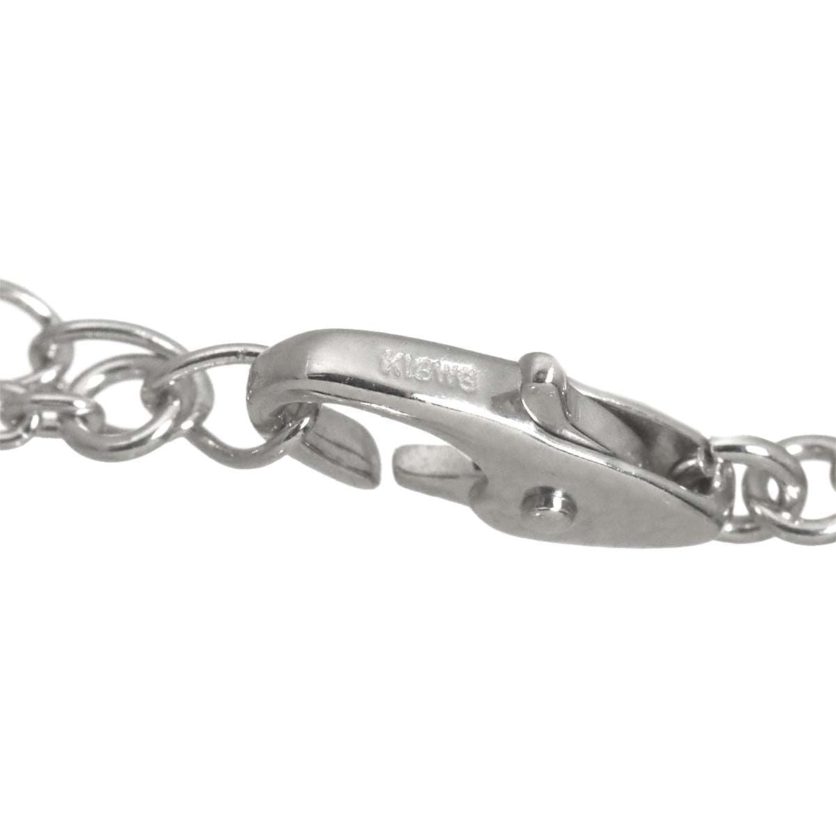 Celine Garnet Diamond Necklace 42 cm 18k WG White Gold — view 7