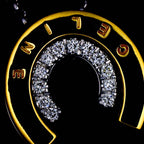 Celine Horse Shoe Diamond Necklace 42 cm 18k WG YG White Yellow — view 9