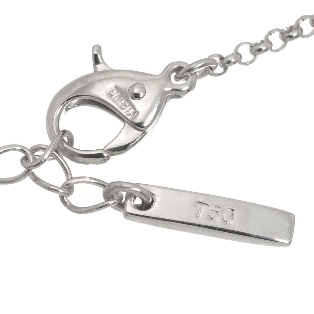 Celine Horse Shoe Diamond Necklace 42 cm 18k WG YG White Yellow — view 8