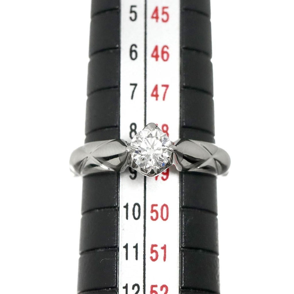 Chanel Quilted Engagement Ring Diamond Pt Platinum — view 8