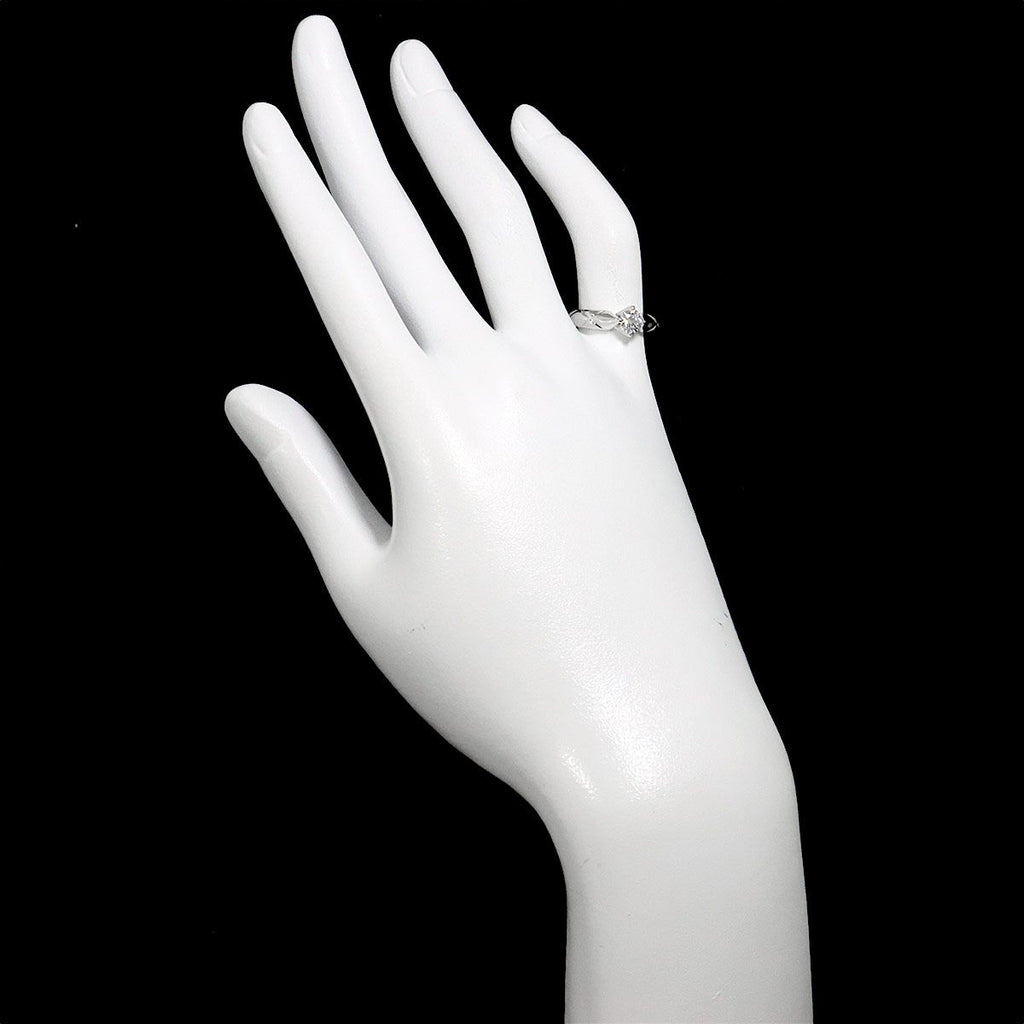 Chanel Quilted Engagement Ring Diamond Pt Platinum — view 9
