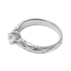 Chanel Quilted Engagement Ring Diamond Pt Platinum — view 3