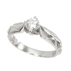 Chanel Quilted Engagement Ring Diamond Pt Platinum — view 6