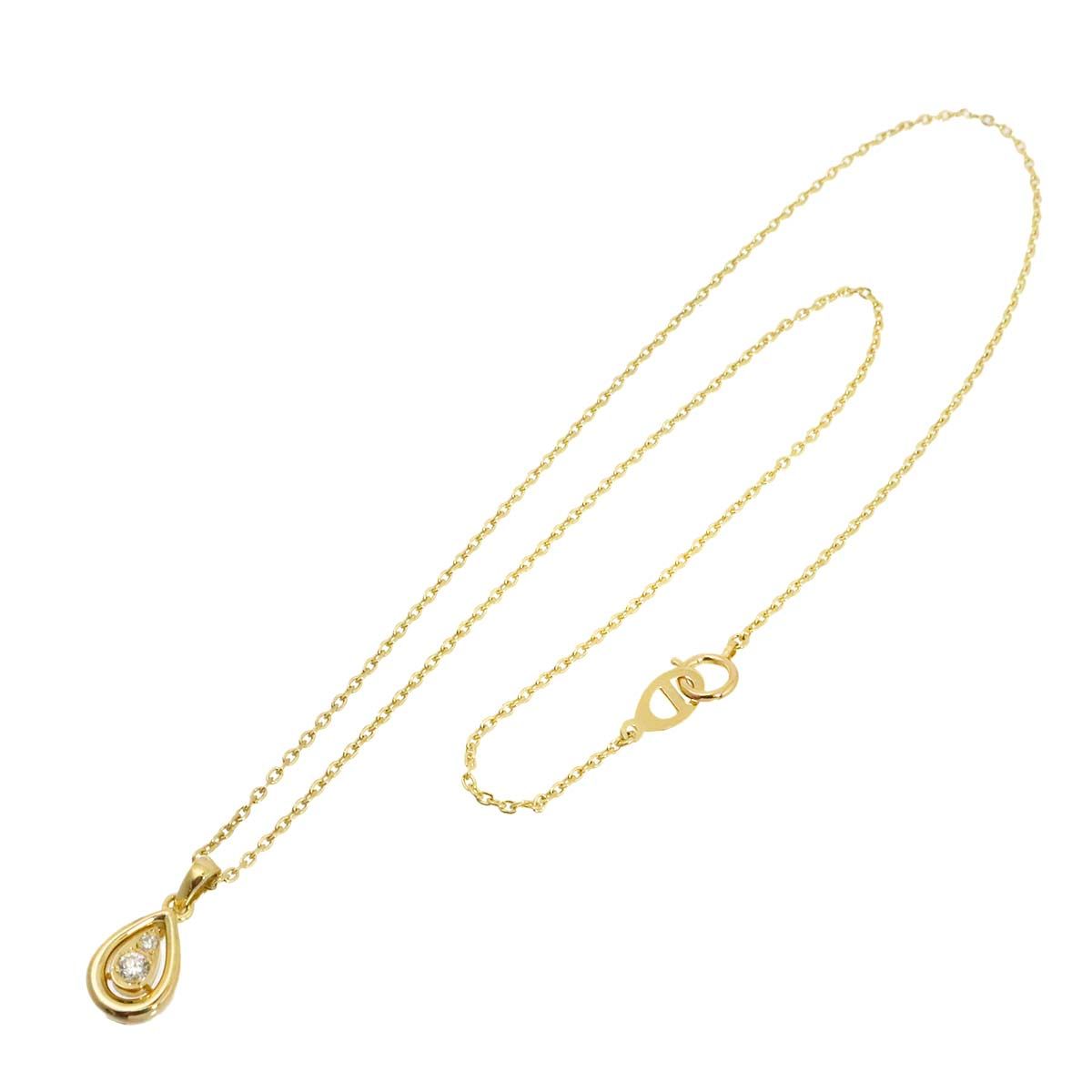 Dior Diamond Necklace 40 cm 18k YG Yellow Gold — view 2