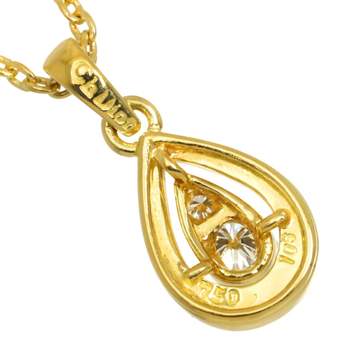 Dior Diamond Necklace 40 cm 18k YG Yellow Gold — view 4
