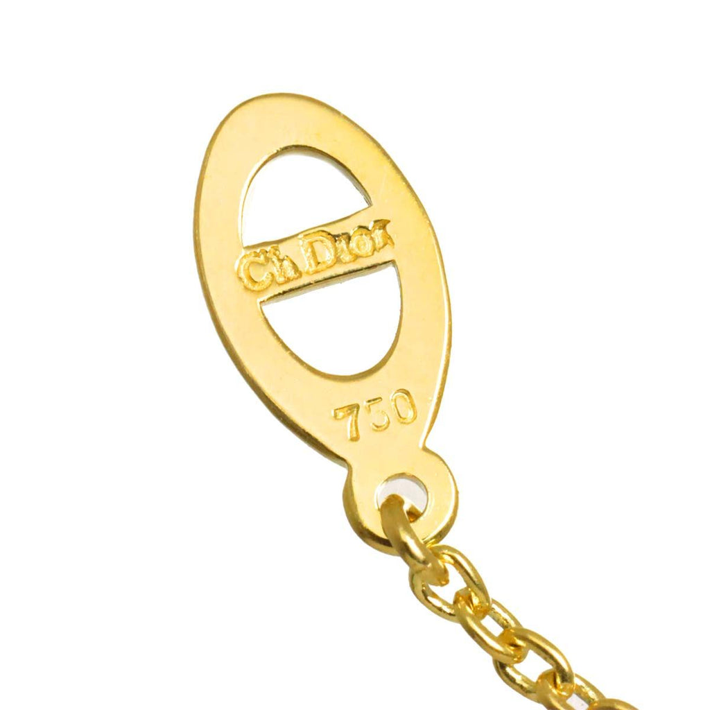 Dior Diamond Necklace 40 cm 18k YG Yellow Gold — view 5