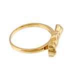 Dior Ring Diamond 18k YG Yellow Gold 750 Ribbon — view 4