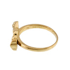 Dior Ring Diamond 18k YG Yellow Gold 750 Ribbon — view 3