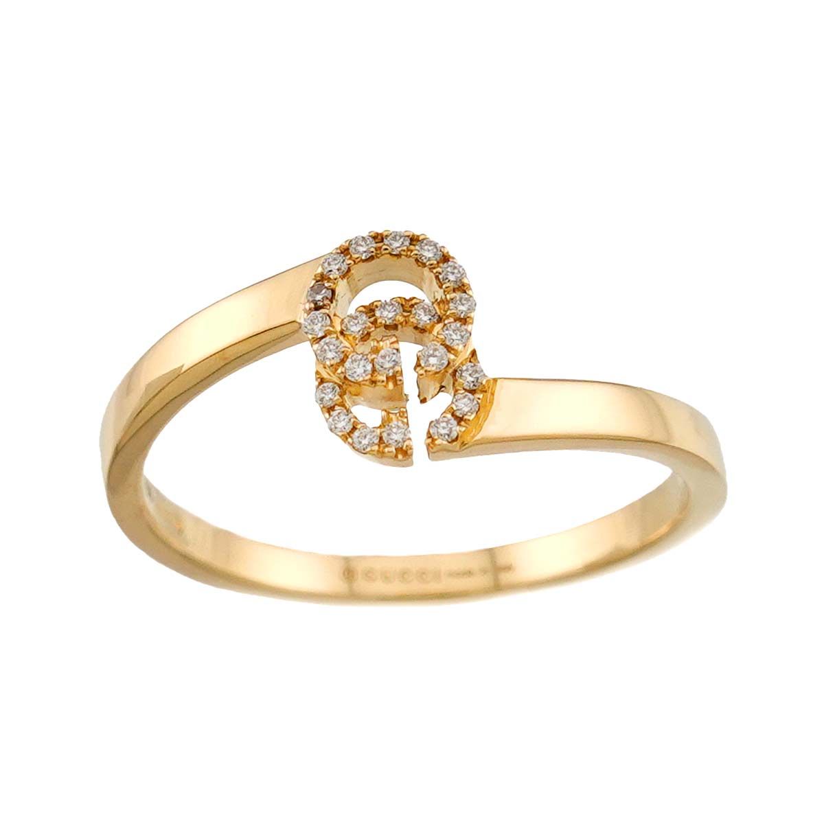 Gucci GG Running Ring Diamond 18k YG Yellow Gold — view 2