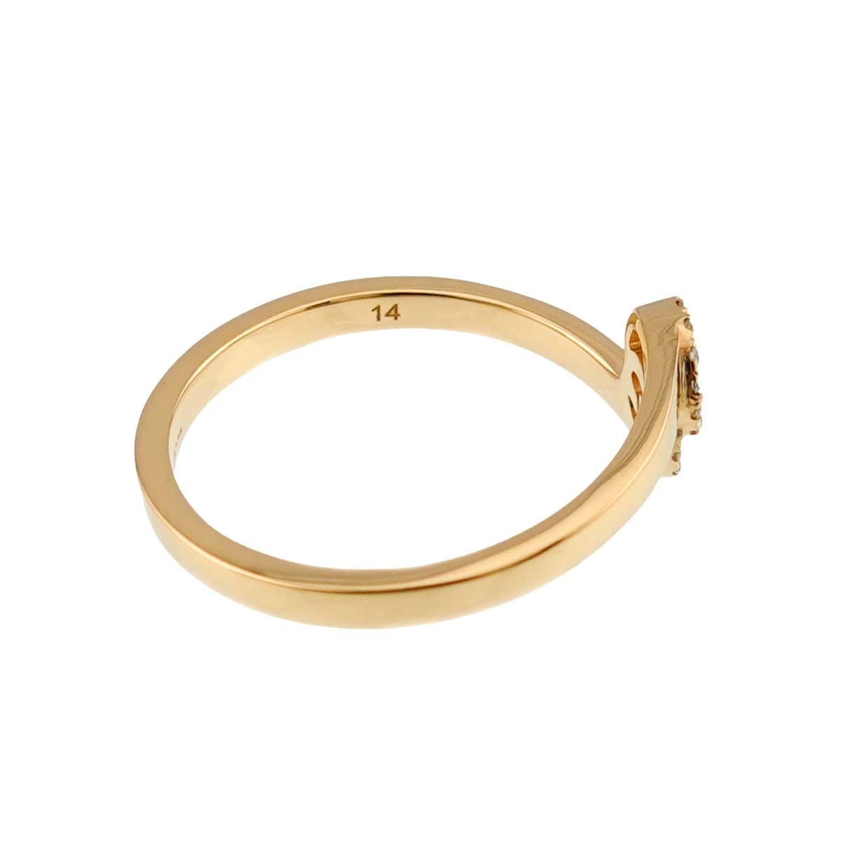 Gucci GG Running Ring Diamond 18k YG Yellow Gold — view 4
