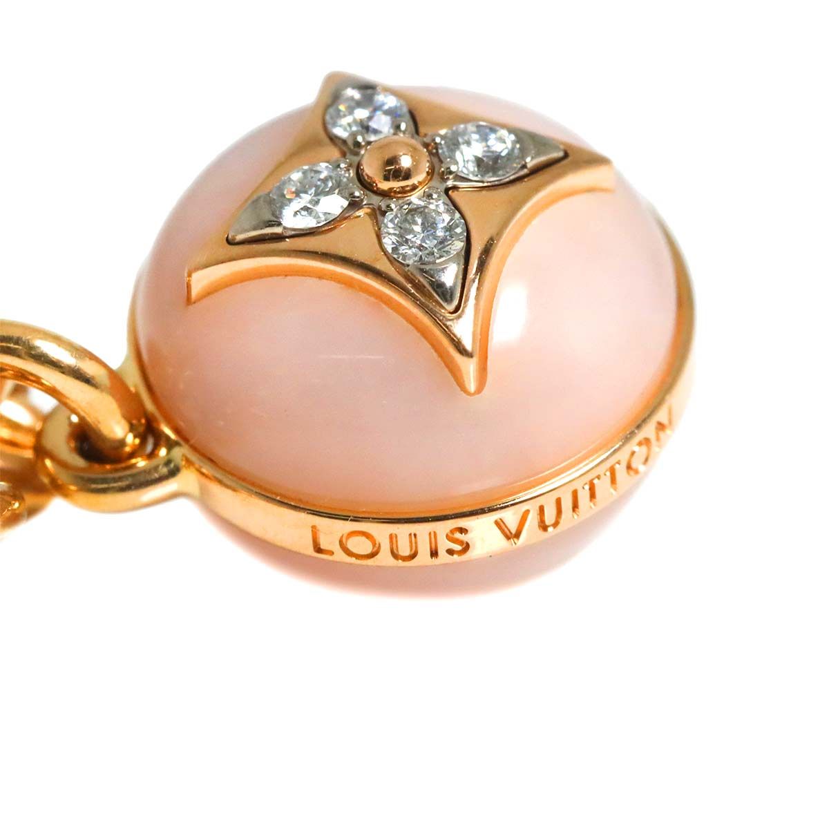Louis Vuitton Collier Chain Blossom Pearl Shell Diamond Necklace 43 cm 18k PG — view 5
