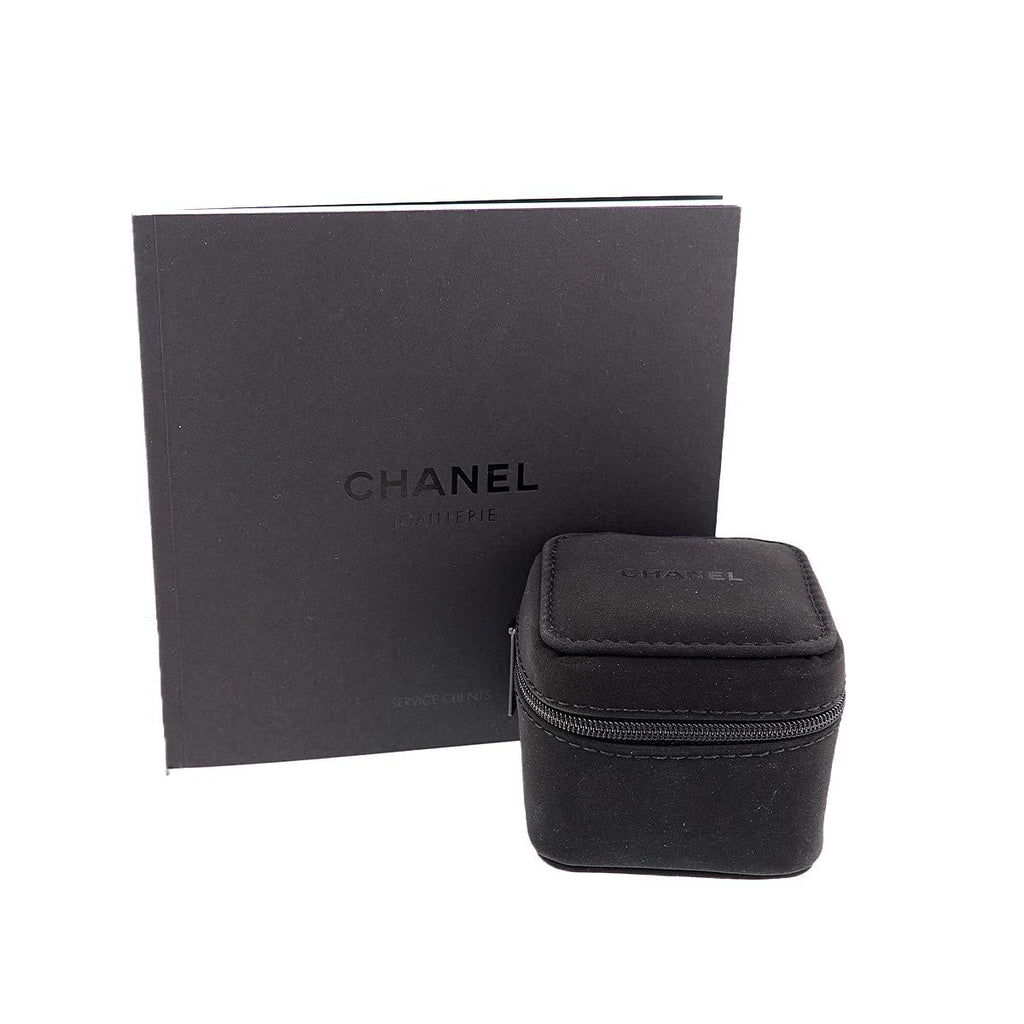 Chanel Akoya Pearl 7..0 Diamond Earrings 18k YG Yellow Gold 750 Pierced — view 9