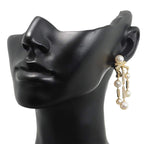 Chanel Akoya Pearl 7..0 Diamond Earrings 18k YG Yellow Gold 750 Pierced — view 8