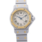 Cartier Santos Octagon SM Watch Ivory Dial Quartz
