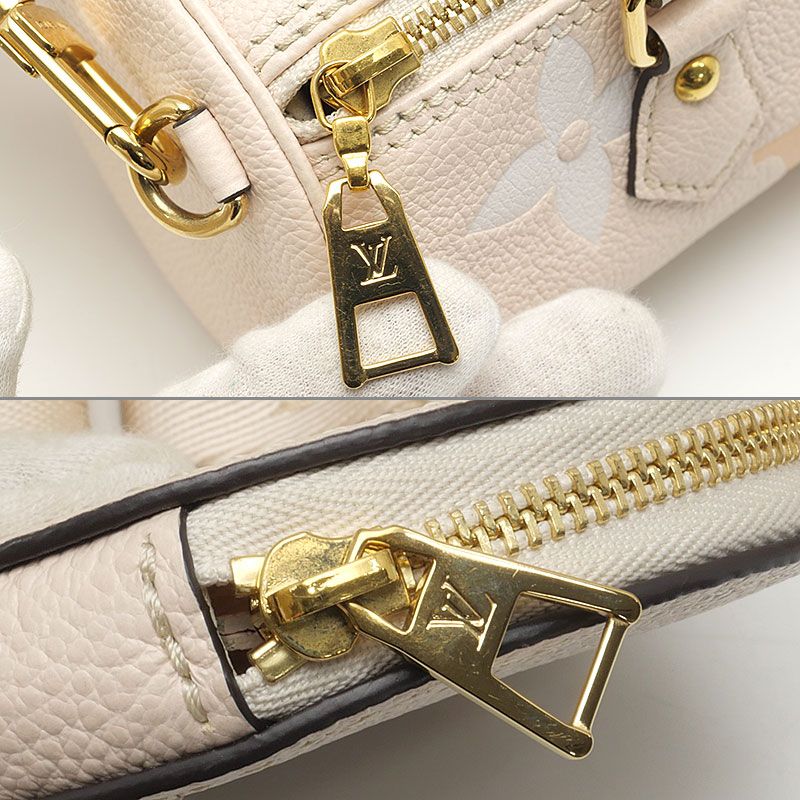 Louis Vuitton Papillon BB Monogram Empreinte Beige Handbag — view 9