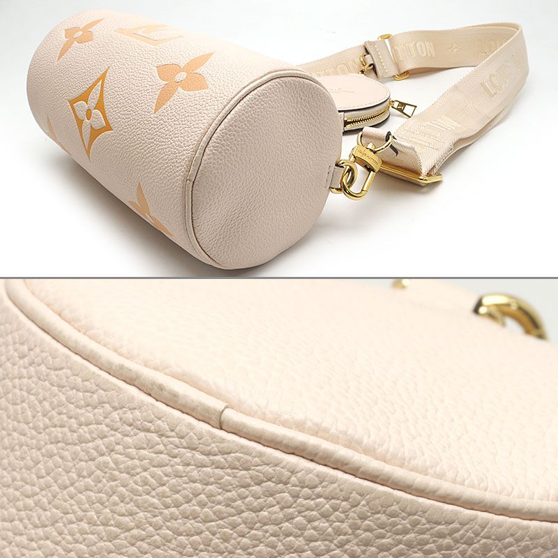 Louis Vuitton Papillon BB Monogram Empreinte Beige Handbag — view 3