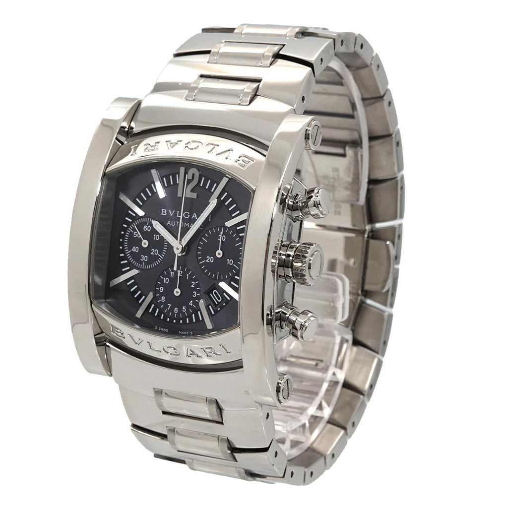 Bvlgari Assioma Chronograph Watch Date Navy Automatic Winding — view 3