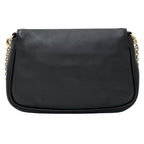 Fendi Shoulder Bag Leather Black Chain Small — view 2