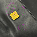 Fendi Shoulder Bag Leather Black Chain Small — view 9