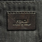 Fendi Shoulder Bag Leather Black Chain Small — view 6
