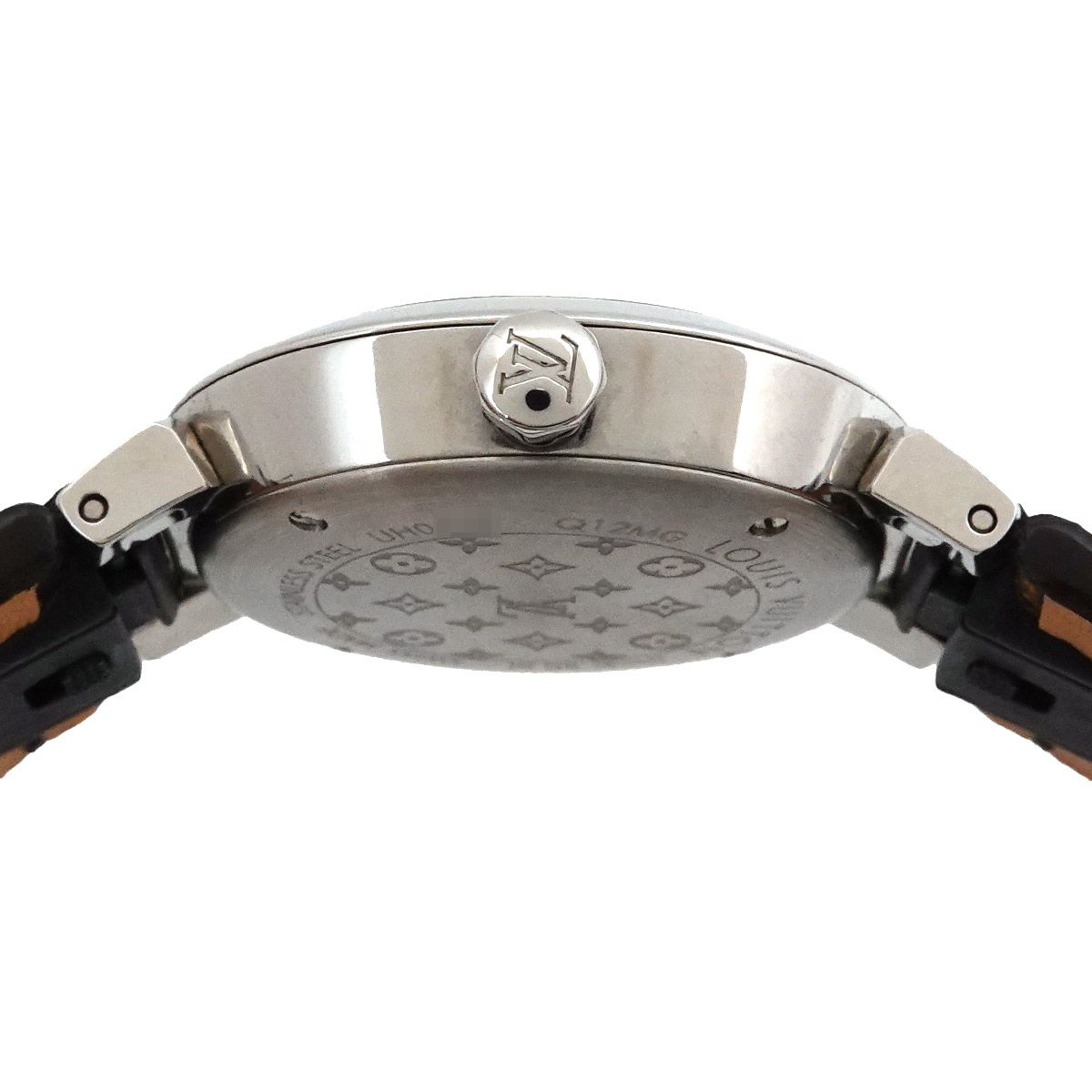 Louis Vuitton Tambour Watch Diamond Silver Quartz — view 6