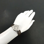 Louis Vuitton Tambour Watch Diamond Silver Quartz — view 4