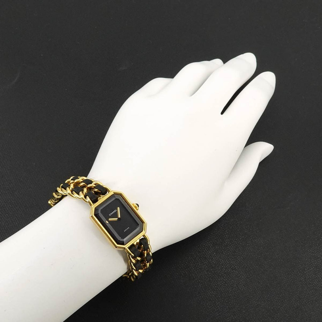 Chanel Premiere M Vintage Watch Black Gold — view 3