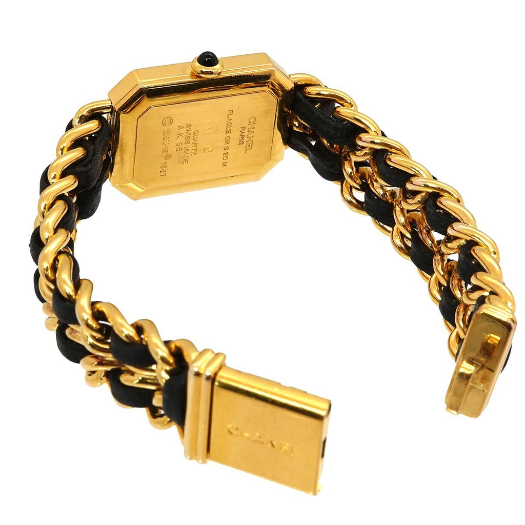 Chanel Premiere M Vintage Watch Black Gold — view 4
