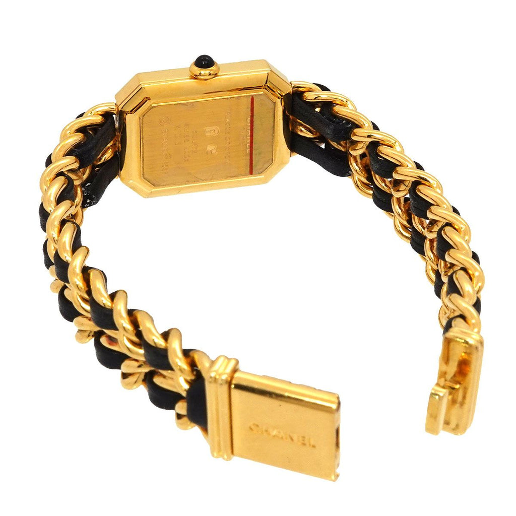 Chanel Premiere XL Vintage Watch Black Gold Quartz — view 4