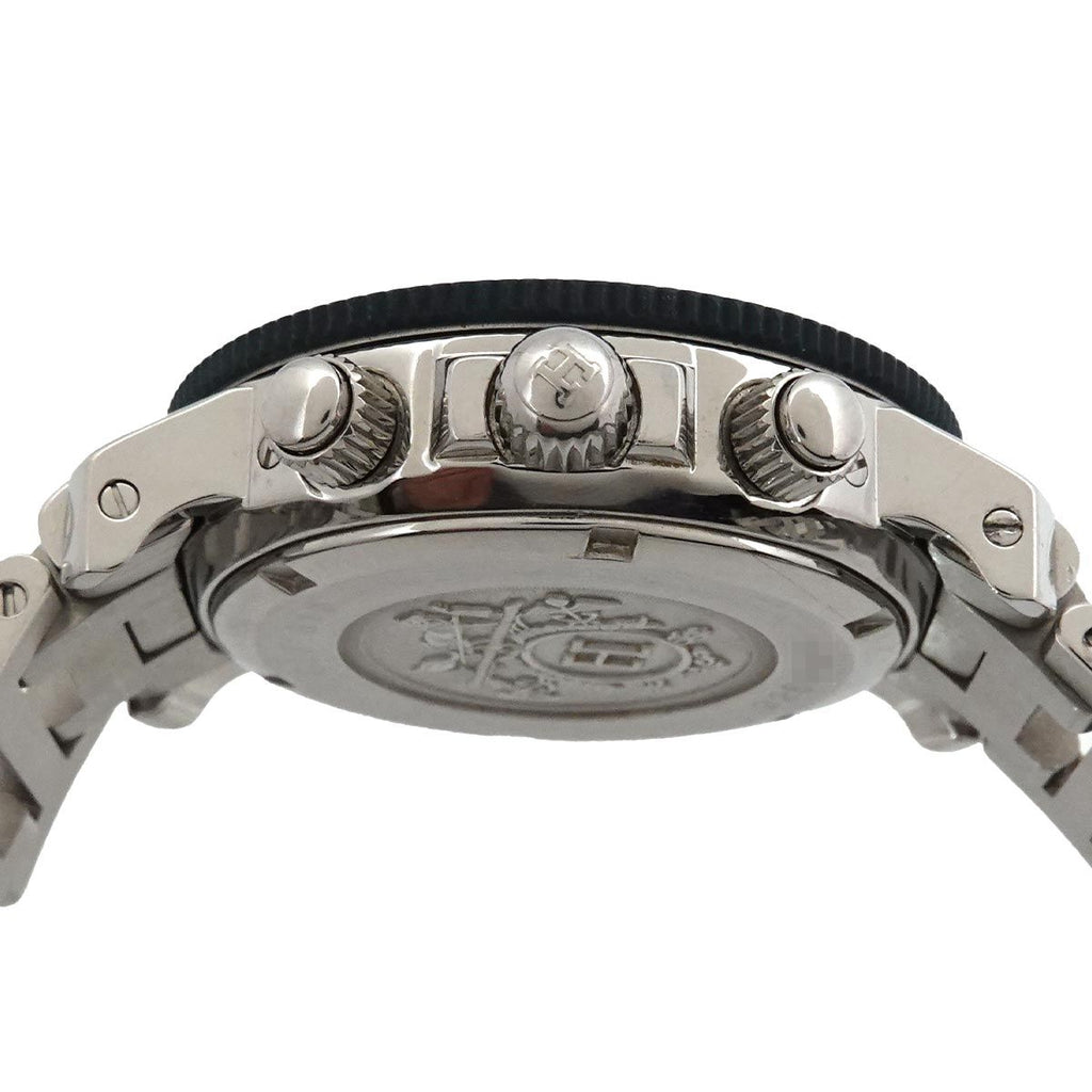 Hermes Clipper Diver Chronograph Cl2 317 Boys Watch Date Blue Quartz — view 5