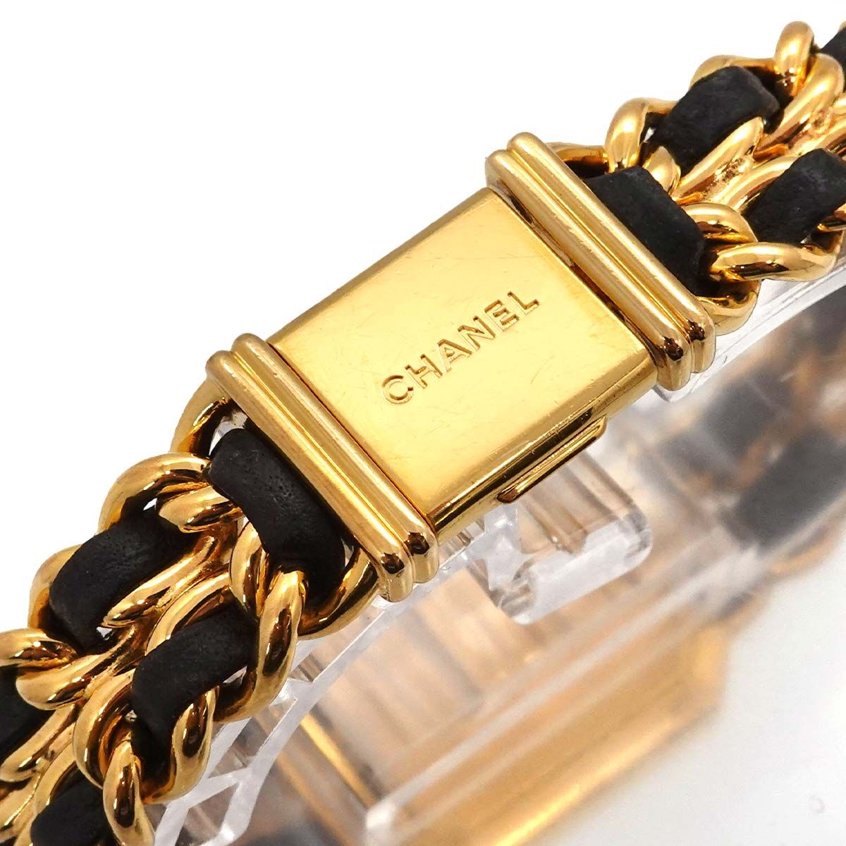 Chanel Premiere L Vintage Watch Black Gold — view 6