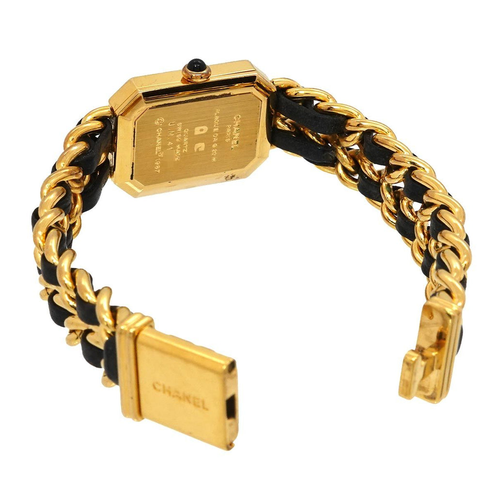 Chanel Premiere L Vintage Watch Black Gold — view 4