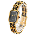 Chanel Premiere L Vintage Watch Black Gold — view 2