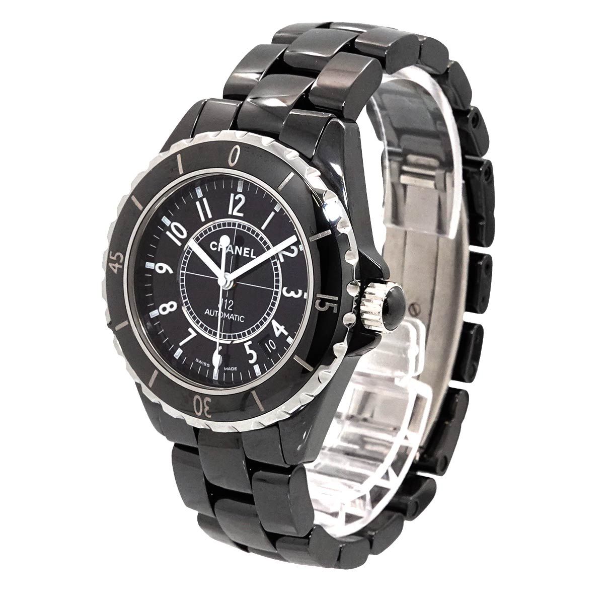 Chanel 38 Watch Black Ceramic Date Automatic Winding 6 19 Mountain Road — view 3