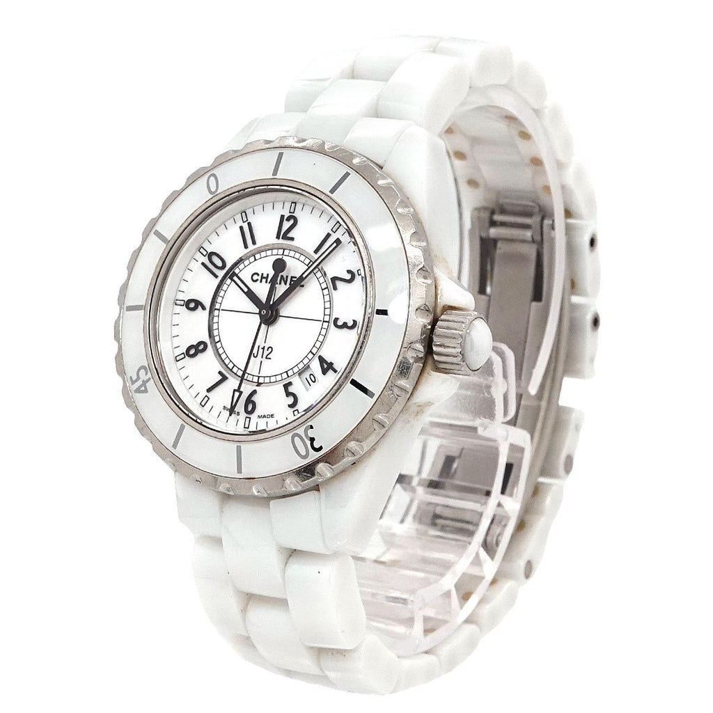 Chanel 33 Watch Date White Ceramic Quartz — view 2