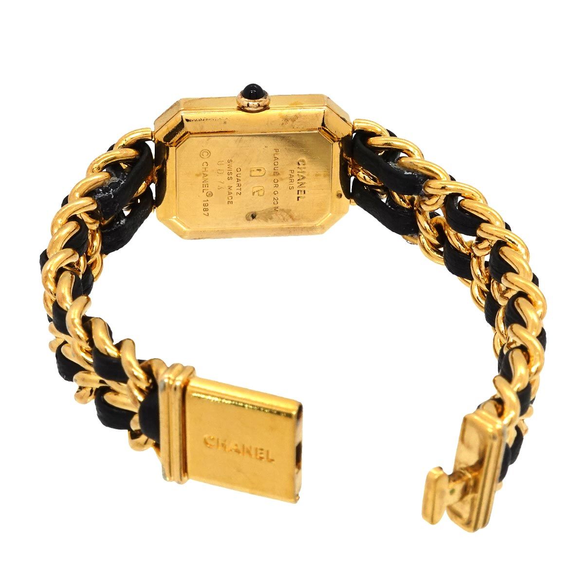 Chanel Premiere L Vintage Watch Black Gold — view 5