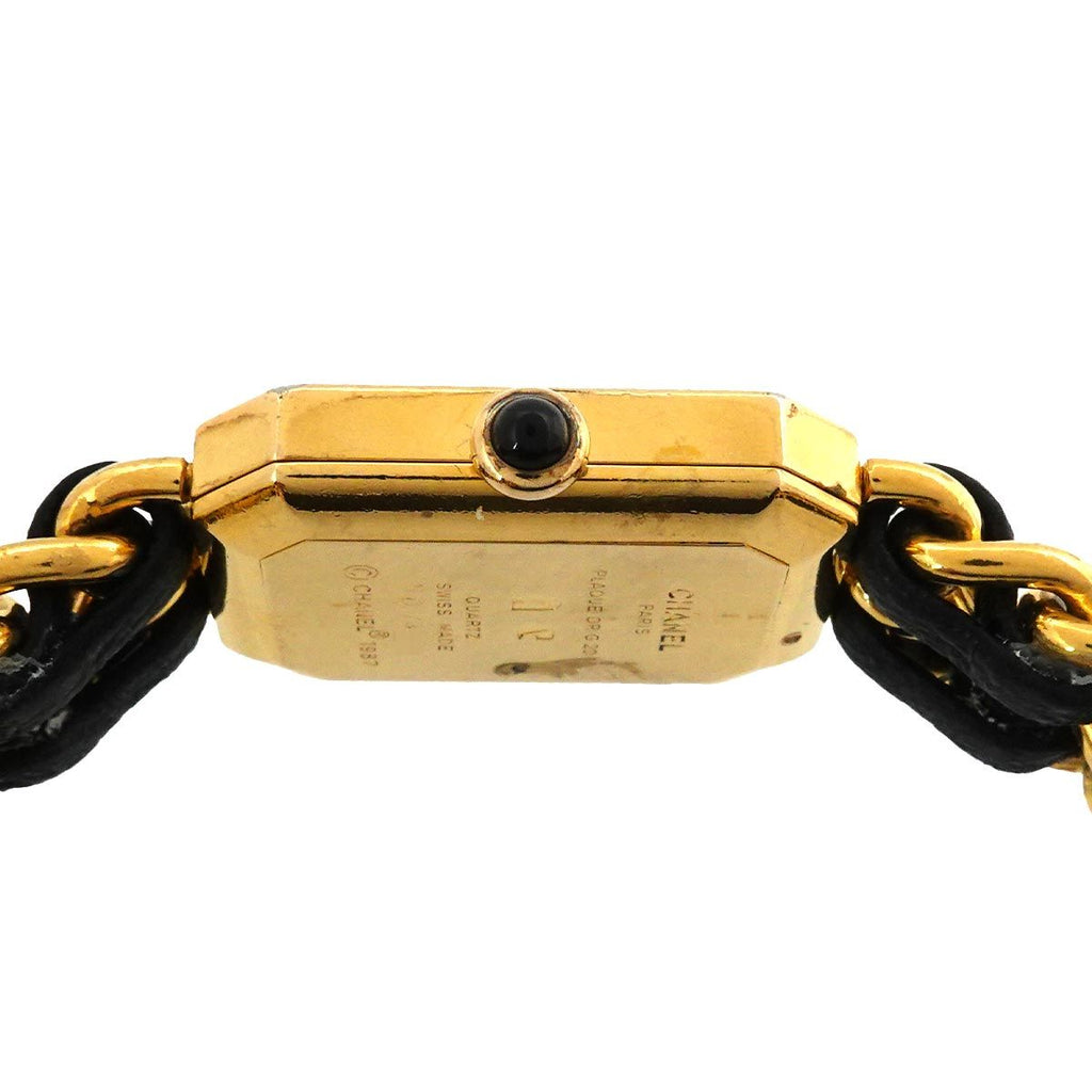 Chanel Premiere L Vintage Watch Black Gold — view 6