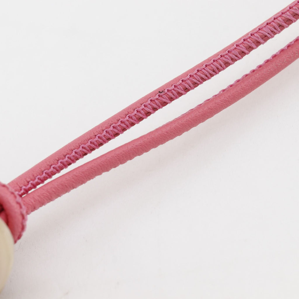Hermes Equipe Buffalo Horn Pink Necklace — view 8