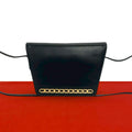 Gucci Vintage GG Logo Leather Mini Shoulder Bag Crossbody Pochette Black