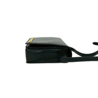 Gucci Vintage GG Logo Leather Mini Shoulder Bag Crossbody Pochette Black — view 6