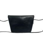 Gucci Vintage GG Logo Leather Mini Shoulder Bag Crossbody Pochette Black — view 3