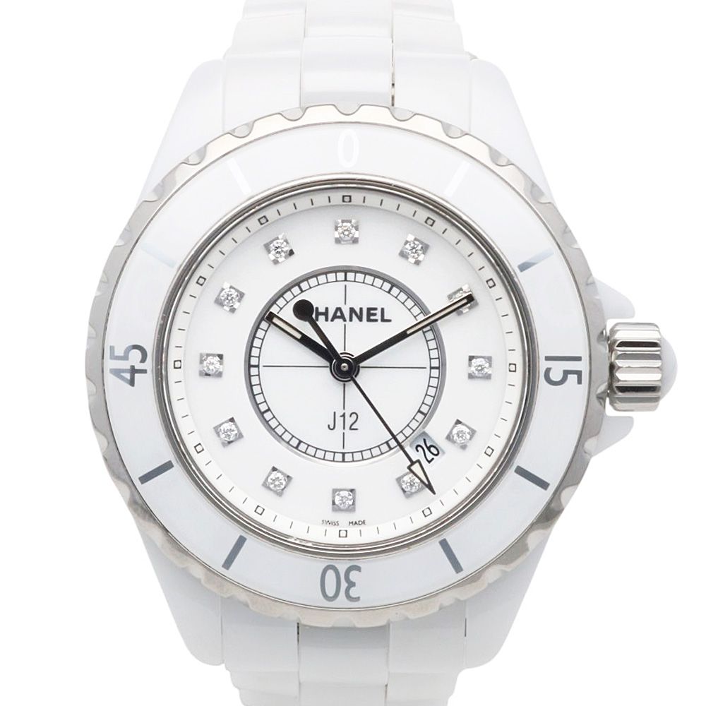 Chanel Watch White Ceramic Quartz