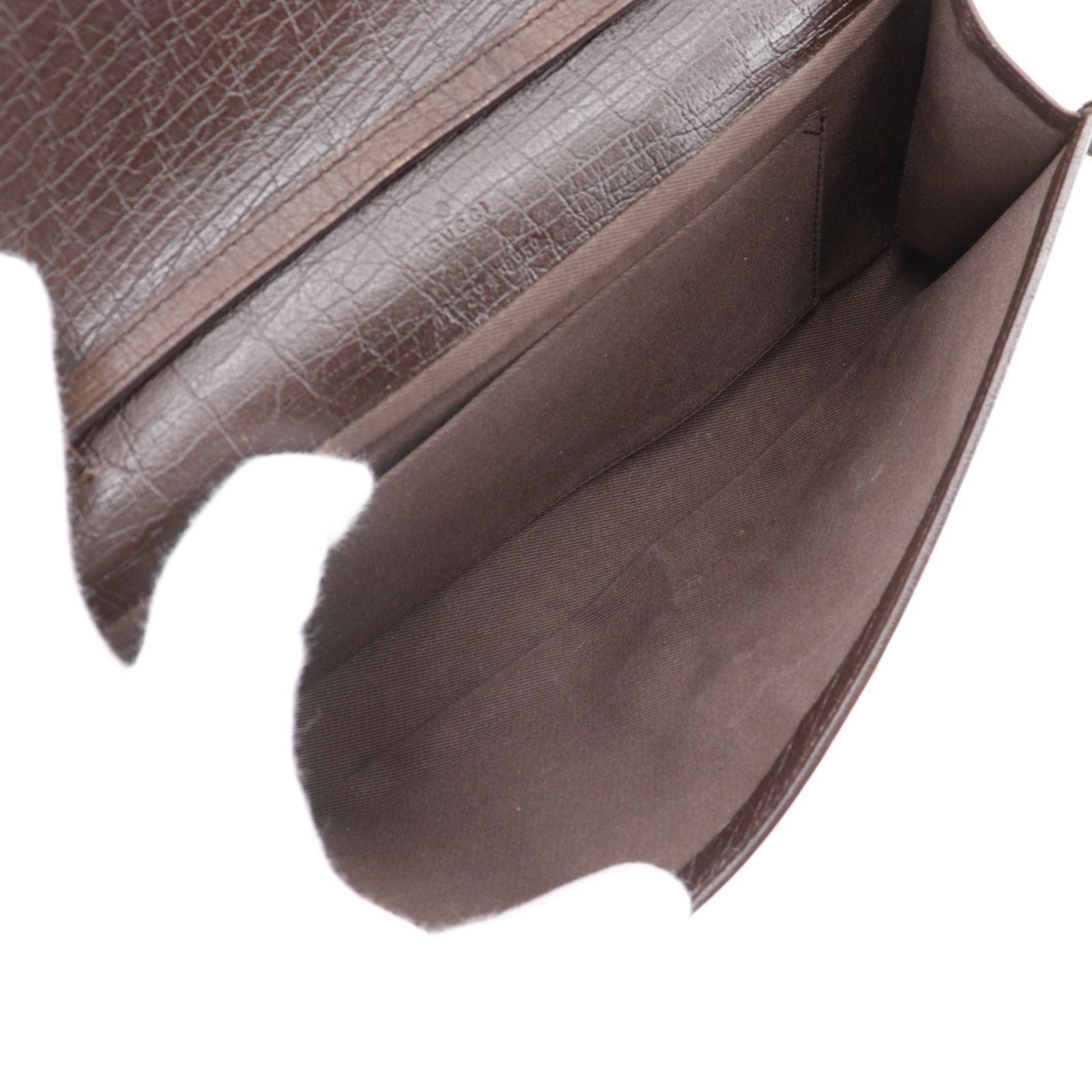 Gucci Bamboo 2-Way Clutch GG Canvas Brown — view 6