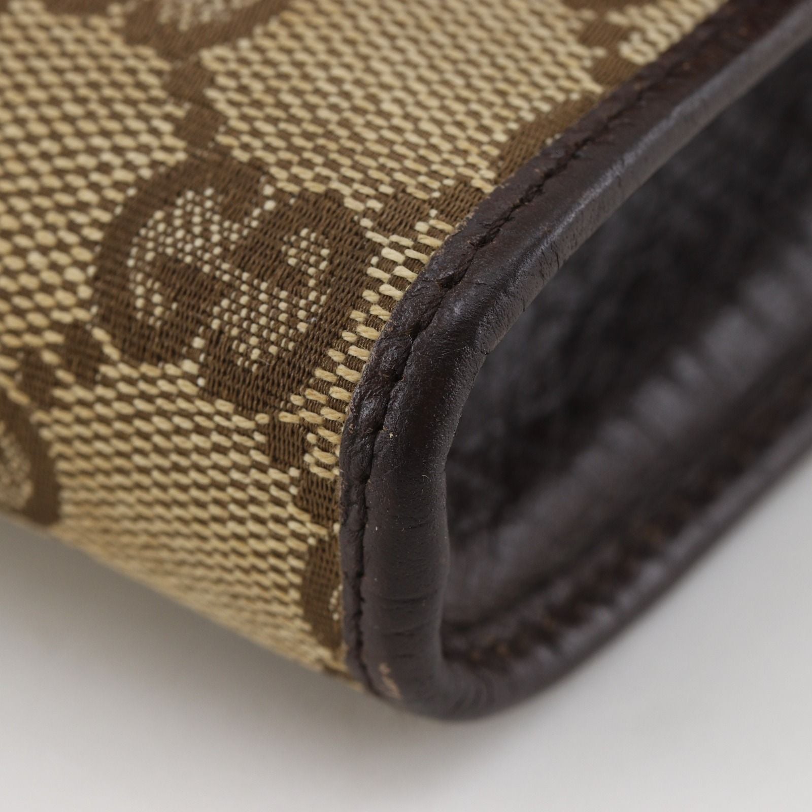 Gucci Bamboo 2-Way Clutch GG Canvas Brown — view 5